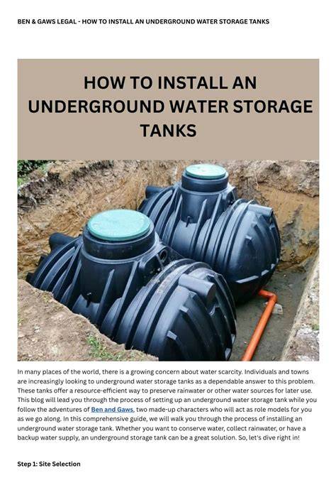 Install underground water storage tanks - Reduce Flood … - raincitystudios.com