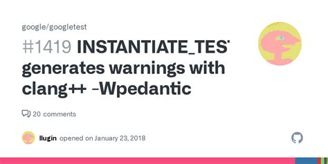 INSTANTIATE_TEST_CASE_P generates warnings with clang++ Wpedantic