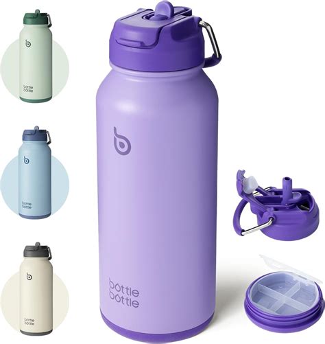 Insulated Water Bottle - TKWide 20 oz with Steel Straw … - raincitystudios.com