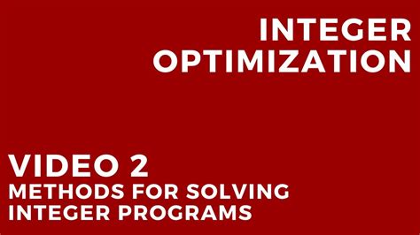 Integer Optimization - Gurobi Optimization - wintechmobiles.com
