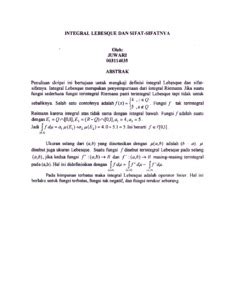 INTEGRAL LEBESGUE DAN SIFAT-SIFATNYA - UPI Repository - wintechmobiles.com