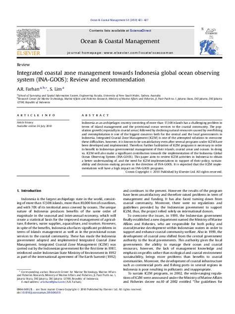 Integrated coastal zone management towards Indonesia global ocean ... - raincitystudios.com