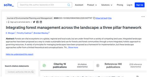 Integrating forest management across the landscape: a three pillar ... - raincitystudios.com