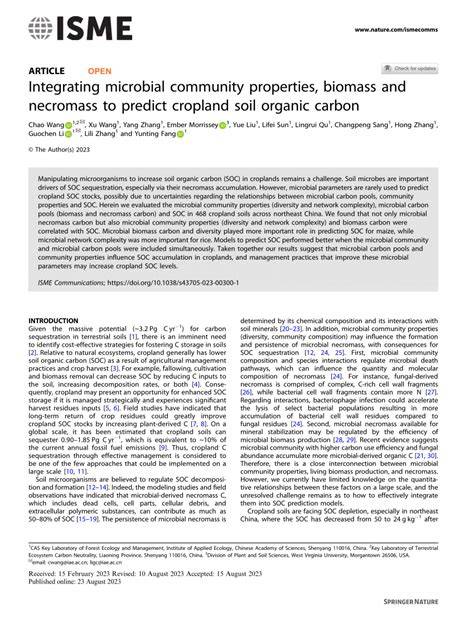 Integrating microbial community properties, biomass and necromass … - raincitystudios.com