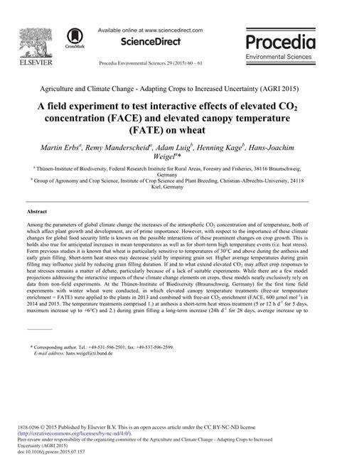 Interactive effects of elevated temperature and CO - raincitystudios.com