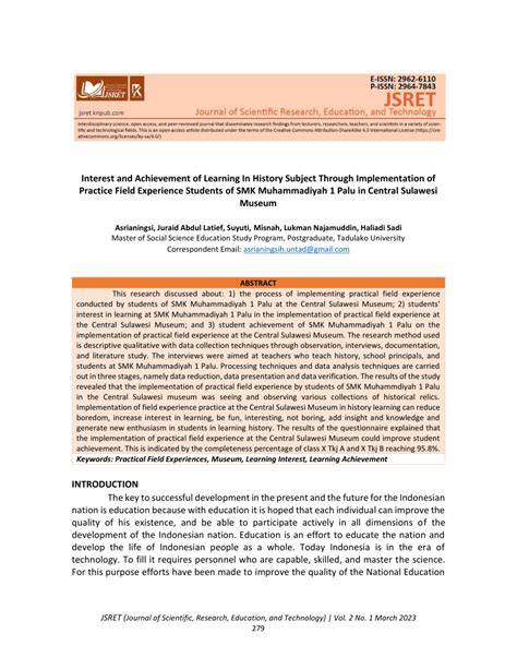 Interest and Achievement of Learning In History Subject Through ... - wintechmobiles.com