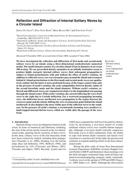 Internal solitary waves refraction and diffraction from interaction ... - raincitystudios.com