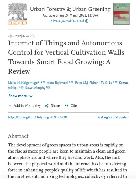 Internet of Things and autonomous control for vertical cultivation ... - coolestguyplanet.net