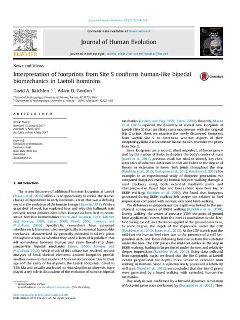 Interpretation of footprints from Site S confirms human-like bipedal ... - wintechmobiles.com