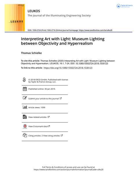 Interpreting Art with Light: Museum Lighting between Objectivity and ... - muktibox.com