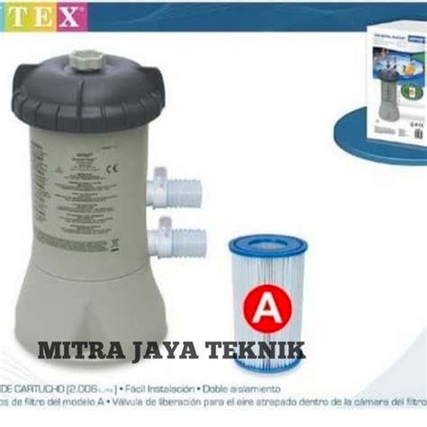 INTEX 28604 Pompa Filter Kolam Renang - Tokopedia