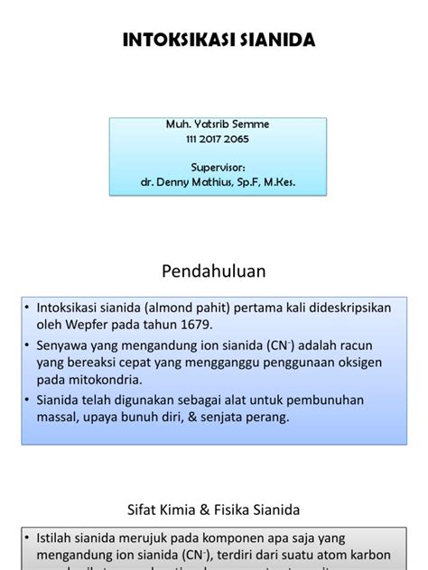 INTOKSIKASI SIANIDA - UNAIR REPOSITORY - wintechmobiles.com