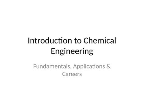 Intro to Chemical Engineering - Notes and Study Guides - wintechmobiles.com