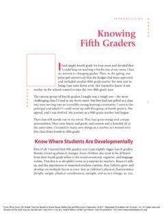 INTRODUCTION Knowing Third Graders - Responsive …