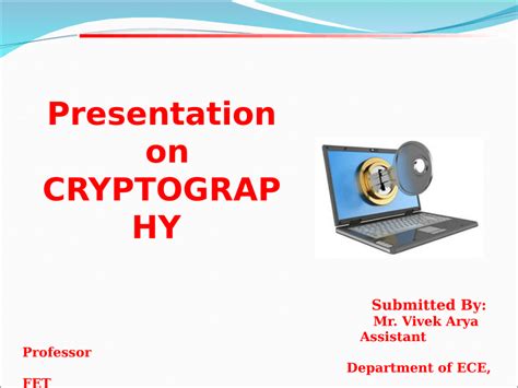 INTRODUCTION TO CRYPTOGRAPHY - SlideShare