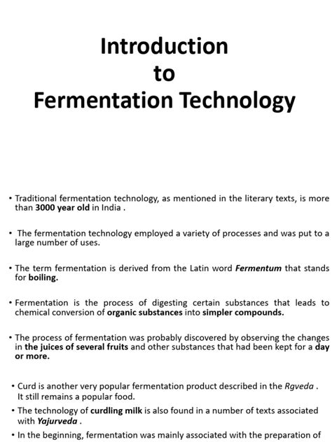 Introduction to Fermentation - BYJU'S - wintechmobiles.com