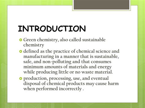 Introduction to Green Chemistry - Let's Talk Science - wintechmobiles.com