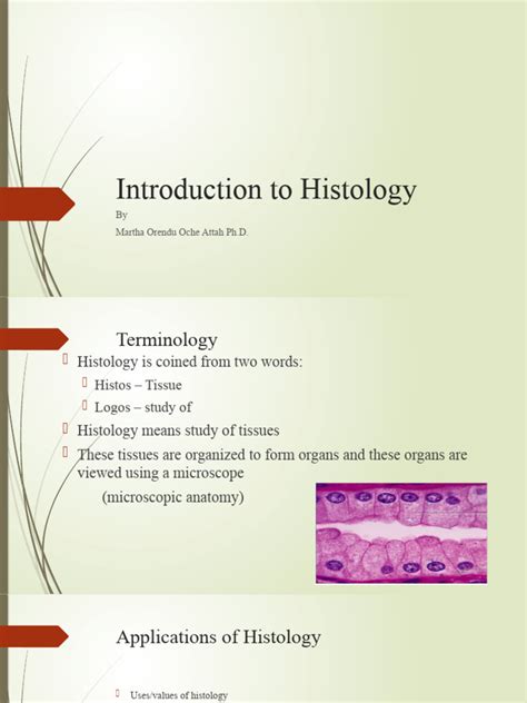 Introduction to Histology - muktibox.com