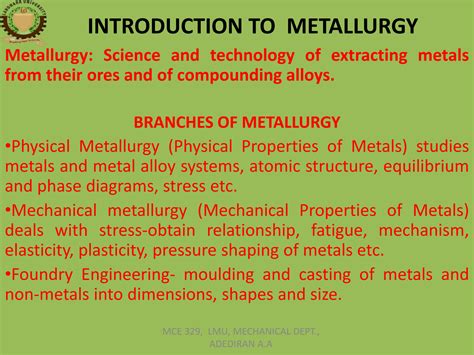 Introduction to Metallurgy - Summary, Testing & References - wintechmobiles.com