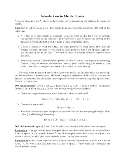 Introduction to Metric Spaces - MIT OpenCourseWare - wintechmobiles.com