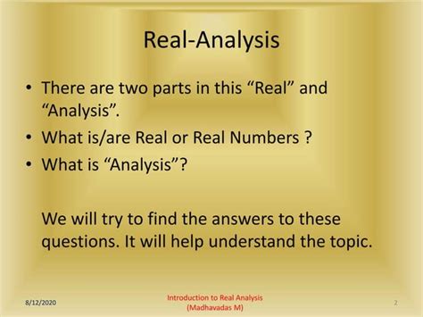 Introduction to Real Analysis: Concepts, Examples & FAQs - Testbook - wintechmobiles.com