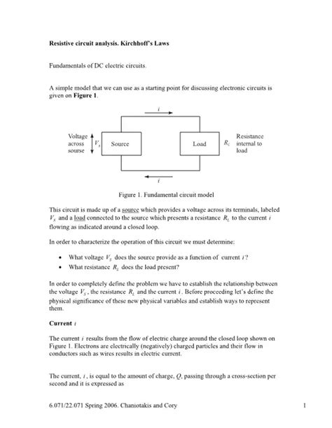 Introduction to resistive circuit analysis - MIT OpenCourseWare - wintechmobiles.com