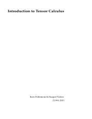 Introduction to Tensor Calculus: Principles and Applications in ... - wintechmobiles.com