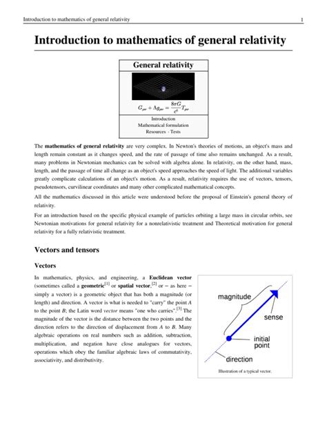 Introduction to the mathematics of general relativity - Wikiwand - wintechmobiles.com