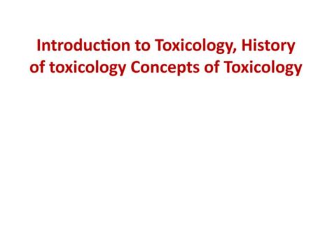 Introduction to Toxicology - Agency for Toxic Substances and Disease ... - wintechmobiles.com