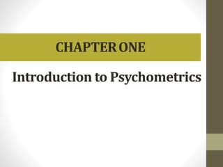 Introductory Chapter: Psychometrics - IntechOpen - wintechmobiles.com