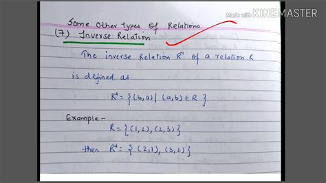 INVERSE , COMPLEMENT OF RELATION & MATRIX …