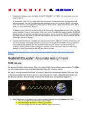 Investigating Redshift and Blueshift Lab - muktibox.com