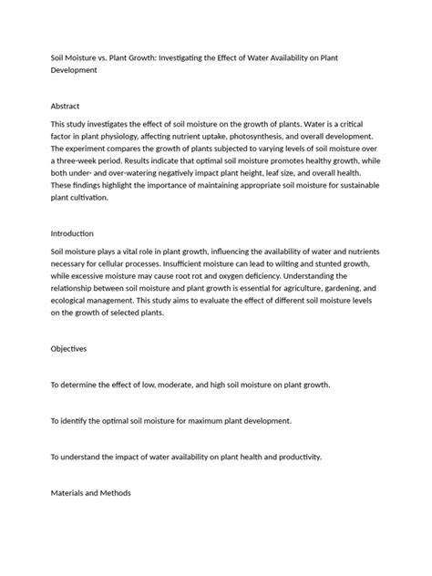 Investigating the Effect of Water Quality and Soil Texture on the ... - raincitystudios.com
