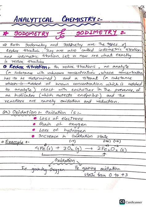 Iodometry notes - Titration method -redox method - Studocu - wintechmobiles.com