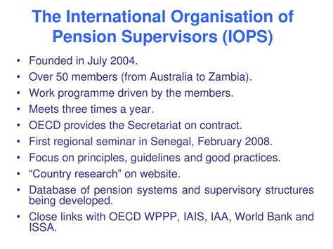 IOPS Member country or territory pension system profile - OECD