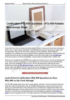 IPQ-499 Exam Fragen