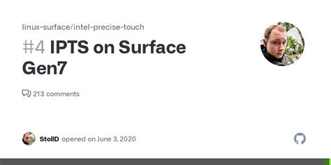 IPTS on Surface Gen7 · Issue #4 · linux-surface/intel-precise-touch