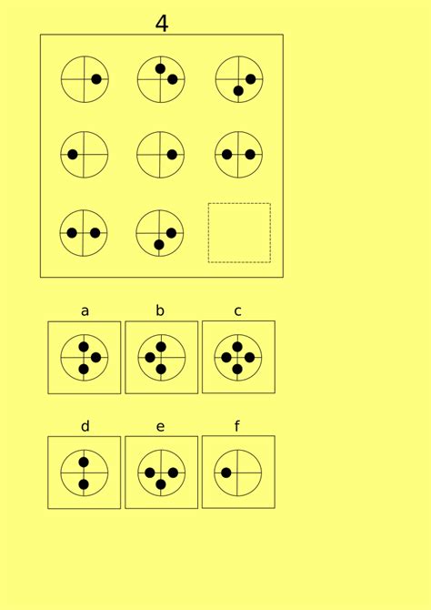 IQ test sample patterns