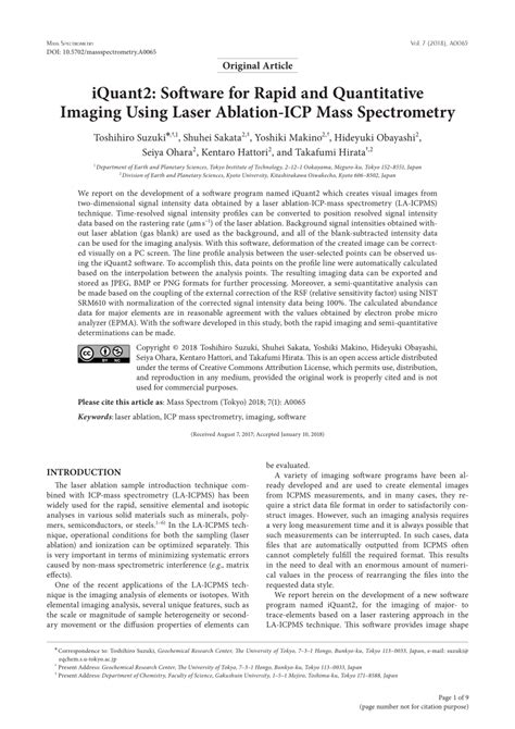 iQuant2: Software for Rapid and Quantitative Imaging Using Laser ... - wintechmobiles.com