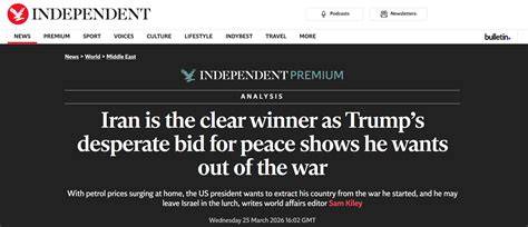 Iran is the clear winner as Trump’s desperate bid for peace shows he ... - raincitystudios.com