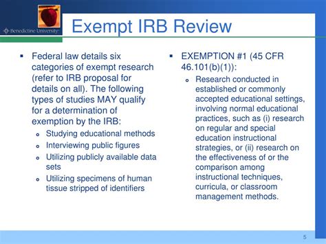 IRB Exemption ASPE