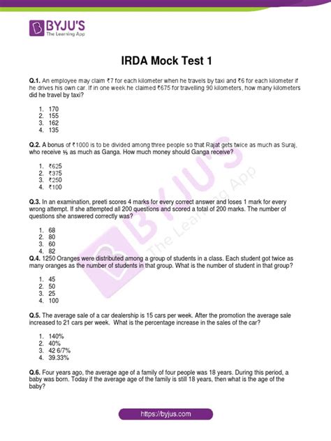 IRDA Mock Test in English III Mock Test Online Free Demo: TOP4SURE