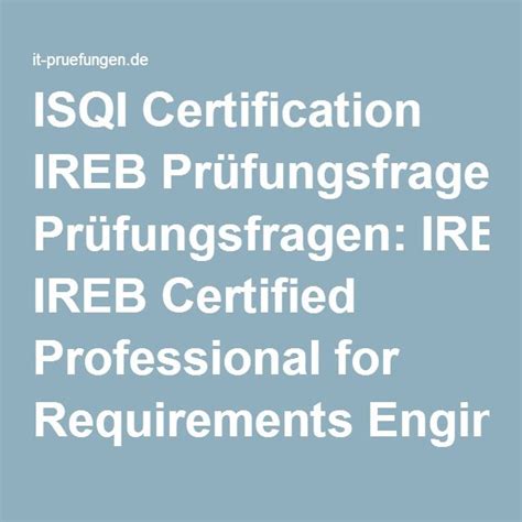 IREB-German Prüfungsfragen