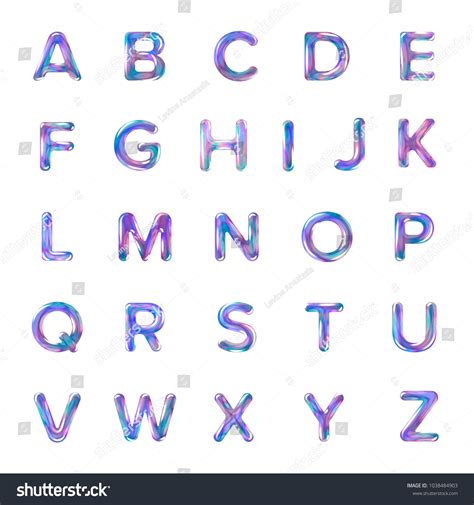 Iridescent Letters royalty-free images - Shutterstock - muktibox.com