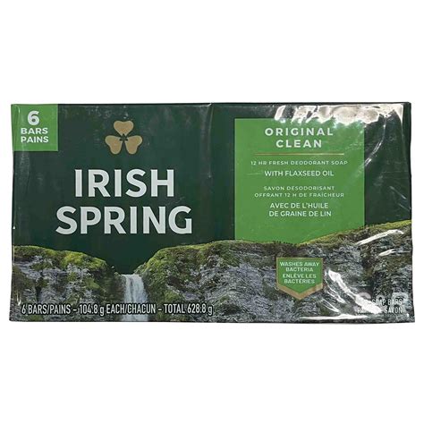 IRISH Spring Bar Soap 6 Count X 104.8g Deep A Countion Scrub …