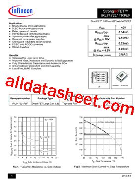 IRL7472L1TRPBF Datasheet & User Reference Manual Guide