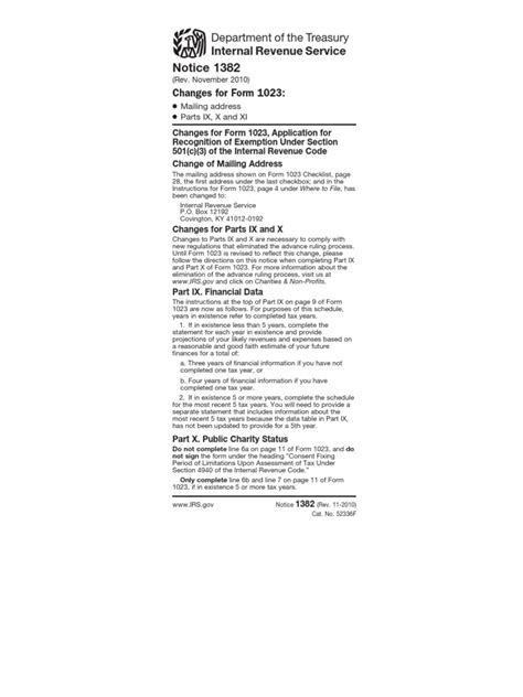 IRS Form 1023 _ 501c3 Application for Recognition of Non Exemption