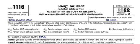 IRS Form 1116: How to Claim the Foreign Tax Credit H&R ...