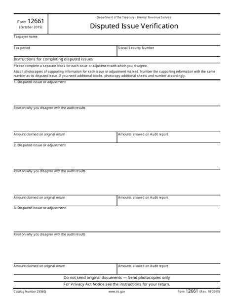 IRS Form 12661 & The IRS Audit Reconsideration Process Atlanta Tax