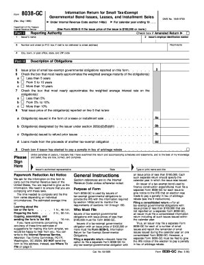 IRS Form 8038GC Download Fillable PDF or Fill Online Information